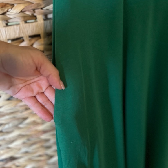 Bright green Ny&Co 100% cotton dress. Stretchy, versatile and comfortable - Picture 6 of 7